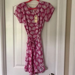 Hayley drop shoulder dress “batik shells”. NWT.